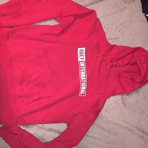 Obey Women’s Red Pullover Hoodie